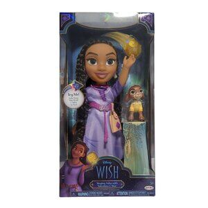 NWT. Disney Wish Singing Asha Doll With Valentino & Star Light-Up Feature 13 Inc